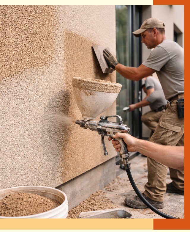 Утепление фасада жидкой пробкой в Надыме от 4981 руб./м² под ключ | ТепломастерНдм